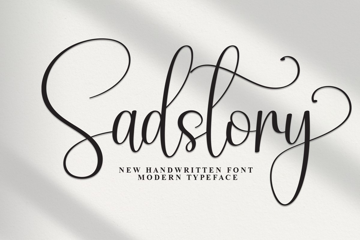 Sadstory Font preview