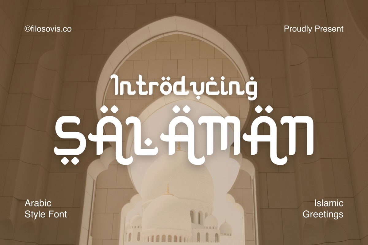 Salaman Font preview