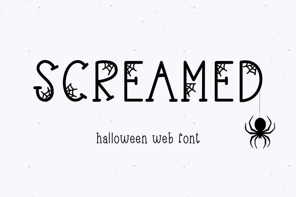 Screamed Font preview