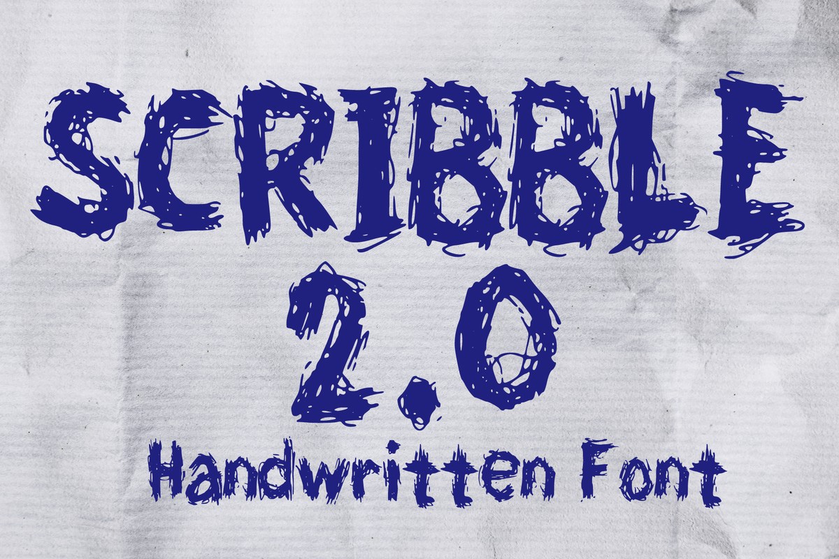 Scribble 2.0 Font preview