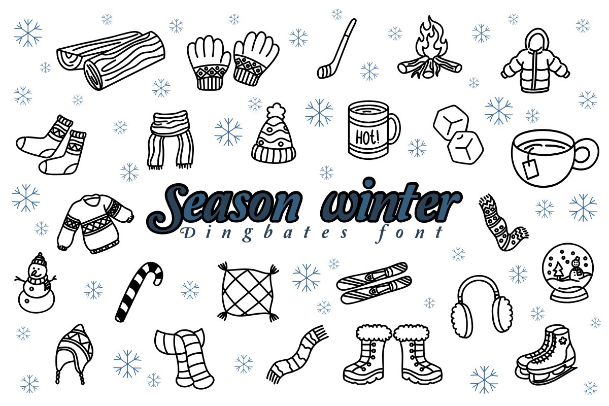 Season Winter Regular Font preview