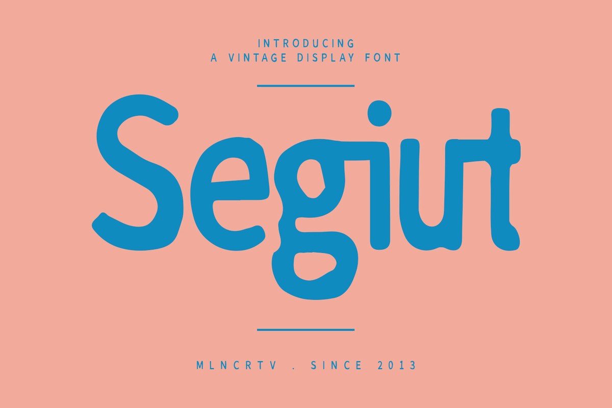 Segiut Vintage Font preview