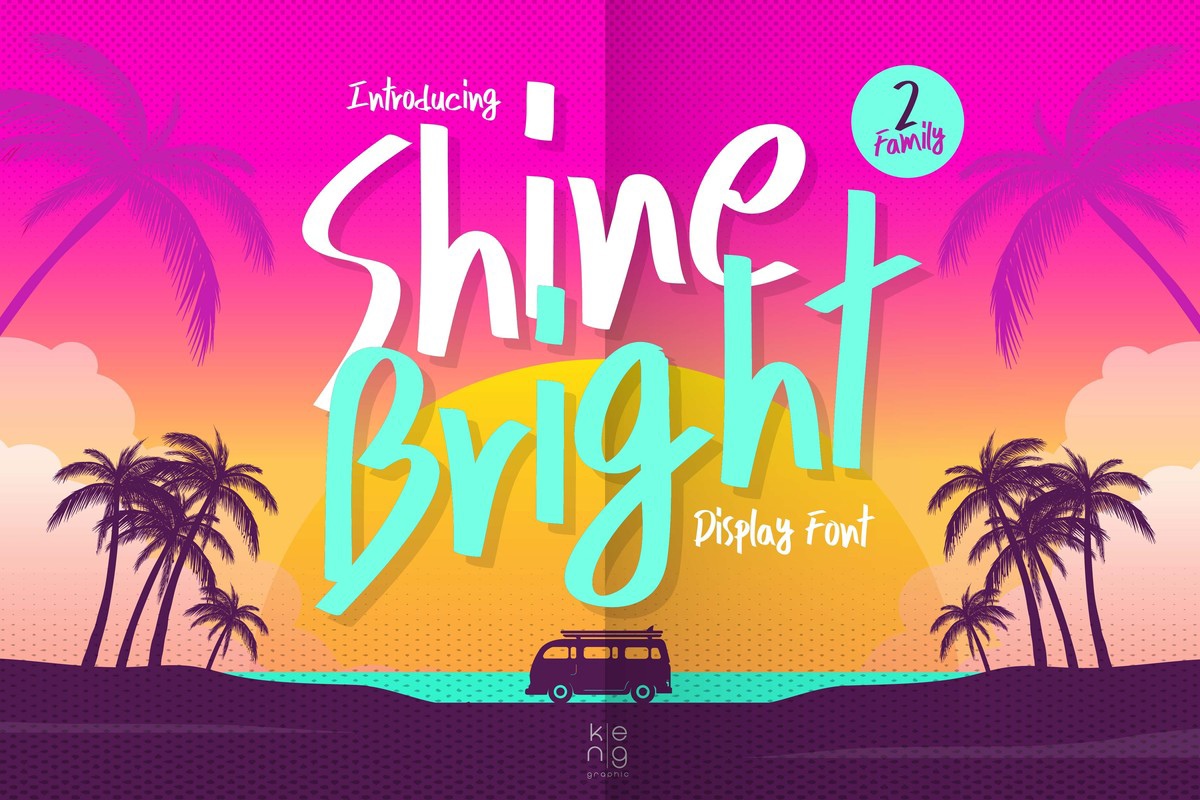 Shine Bright Font preview