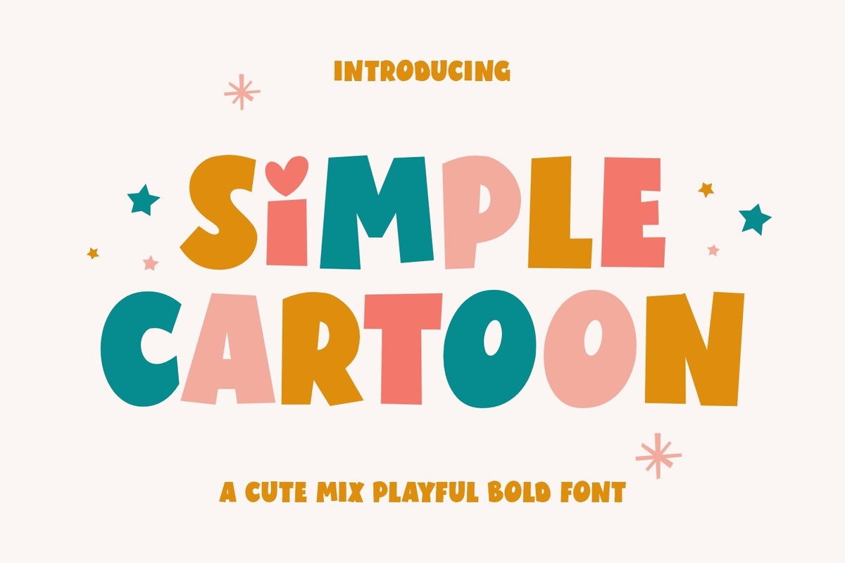 Simple Cartoon Font preview