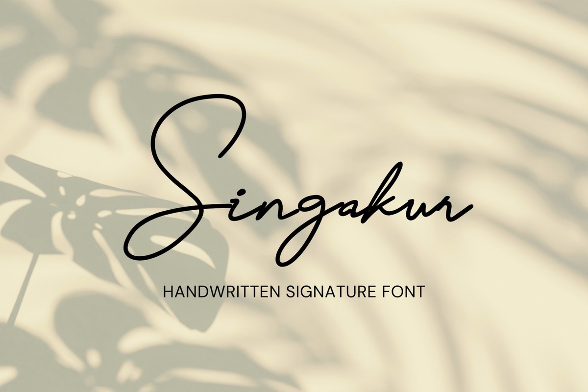 Singakur Regular Font preview