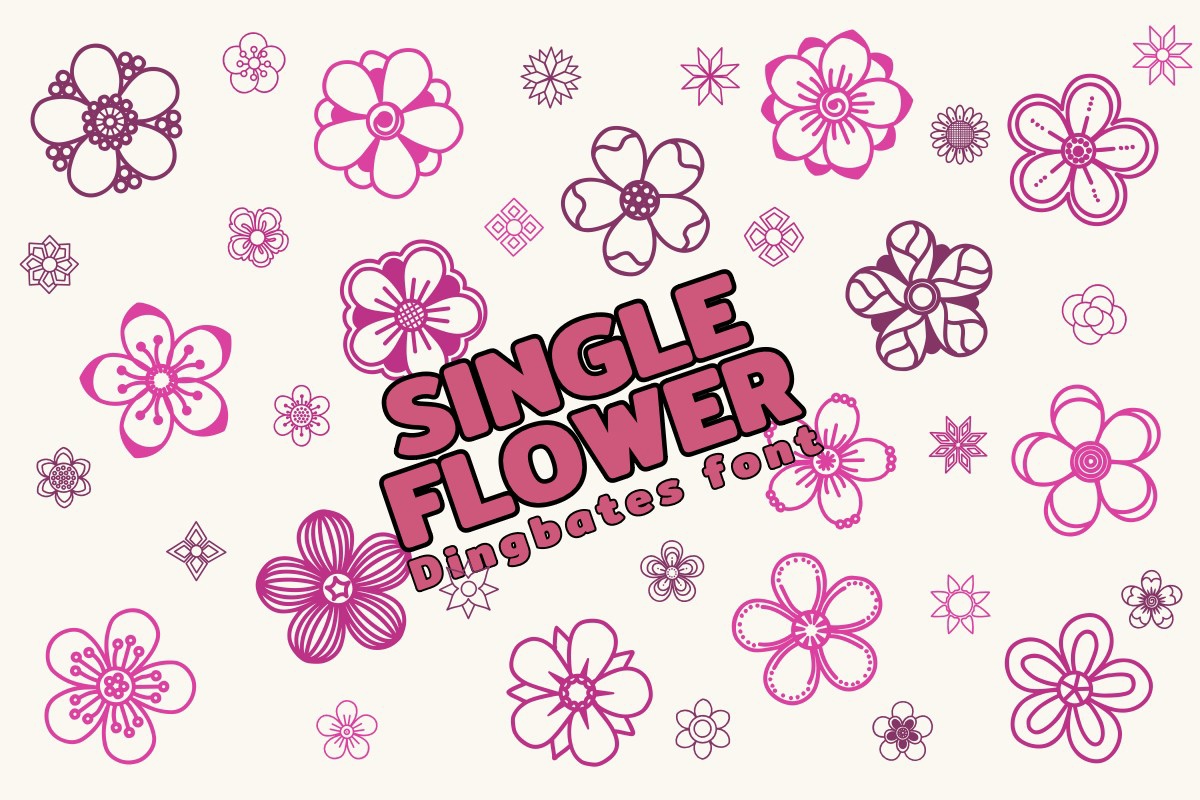 Single Flower Font preview