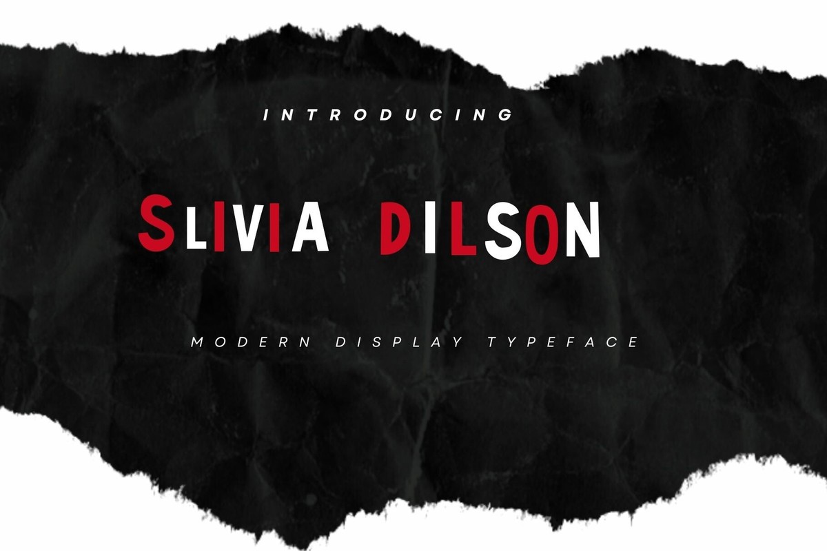 Slivia Dilson Regular Font preview