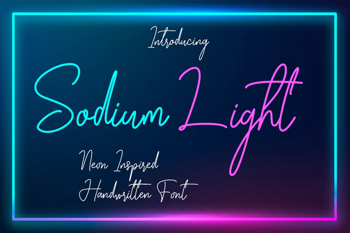 Sodium Light Light Font preview