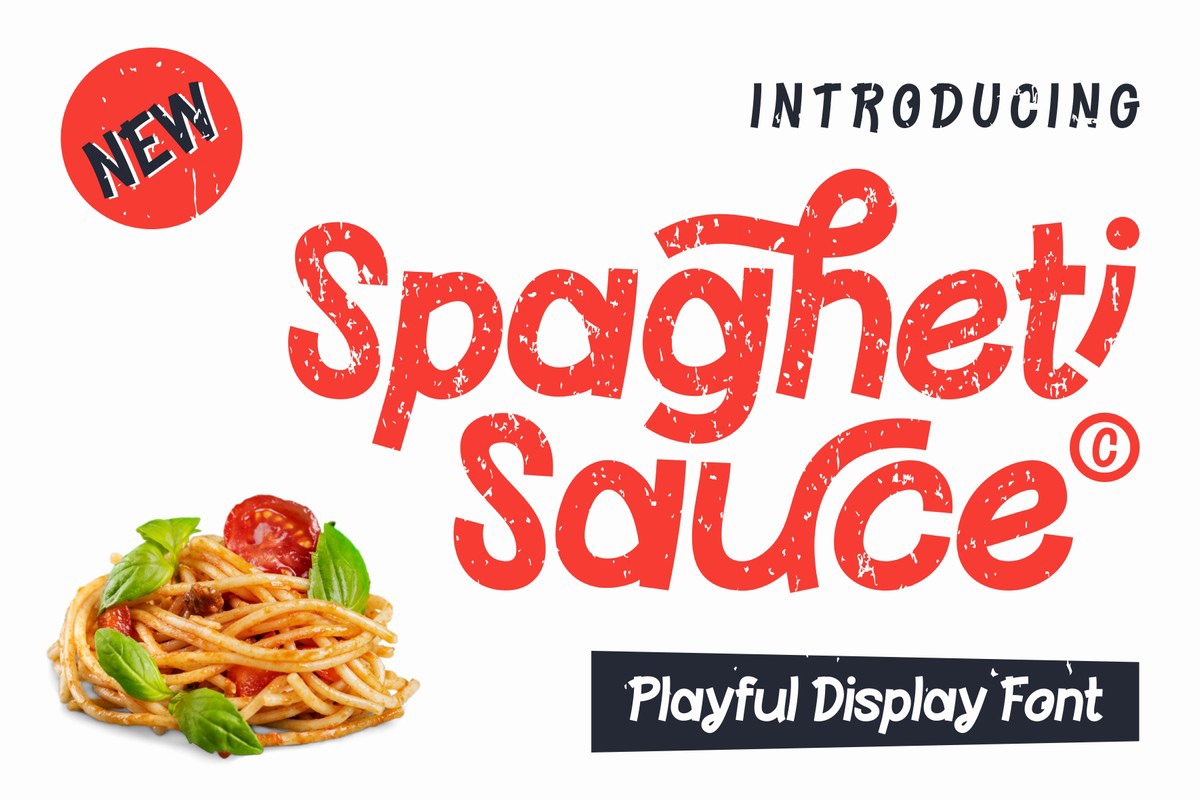 Spagheti Sauce Font preview