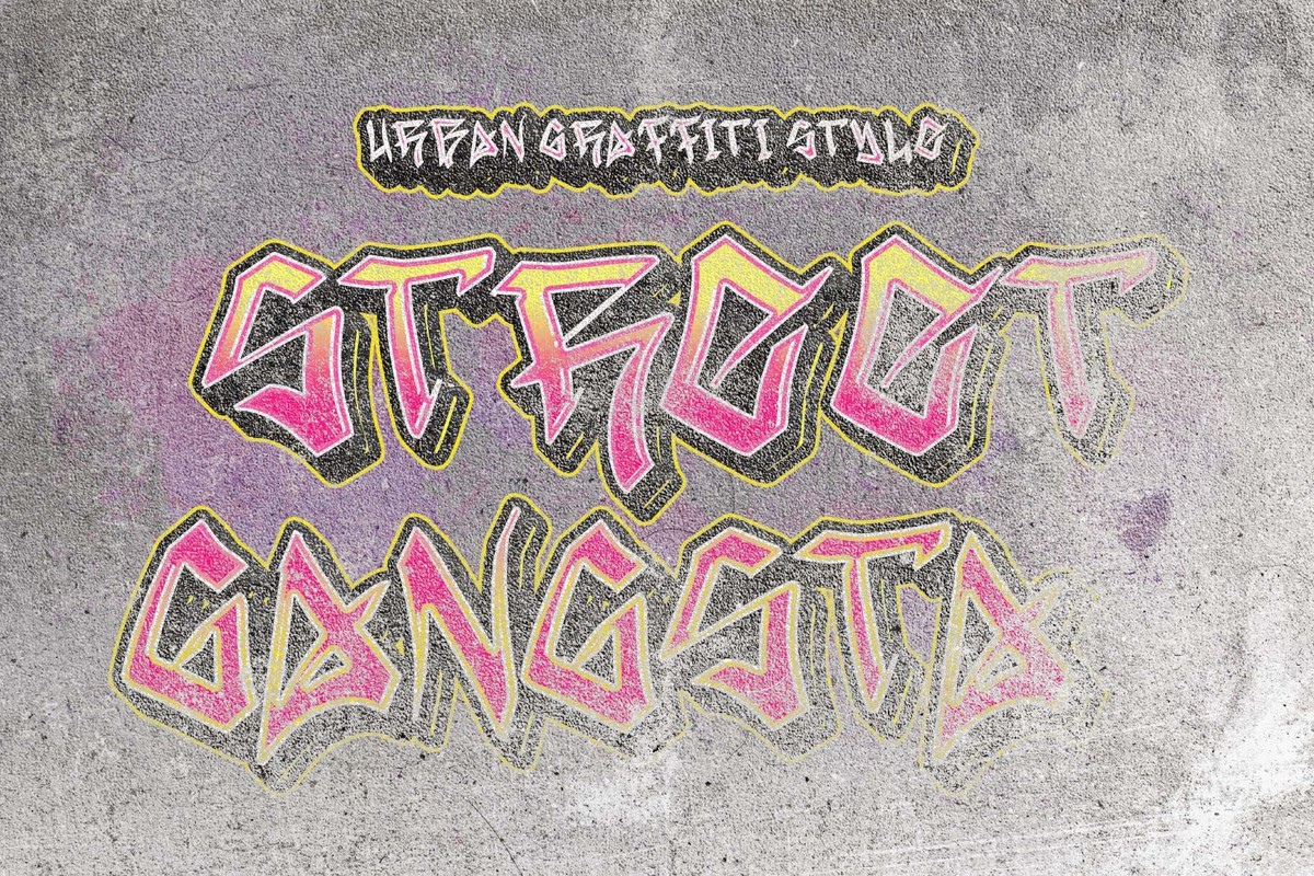 Street Gangsta Font preview