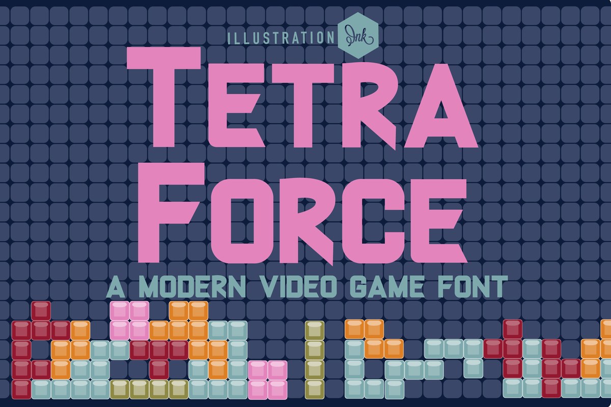 PN Tetra Force Regular Font preview