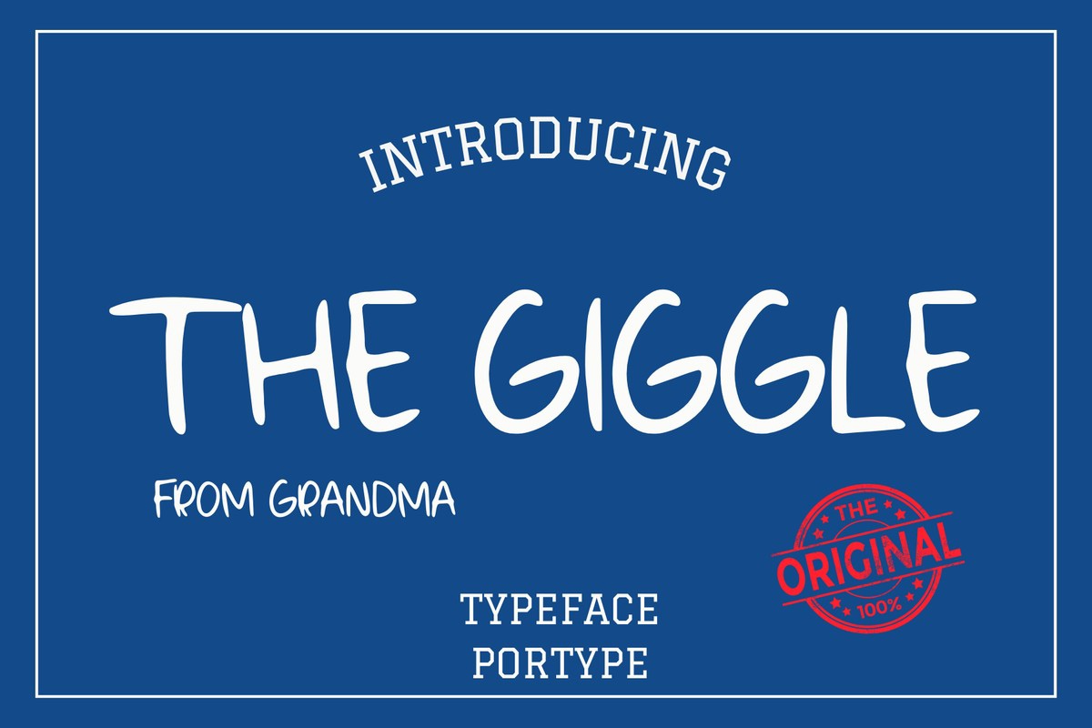 The Giggle Font preview