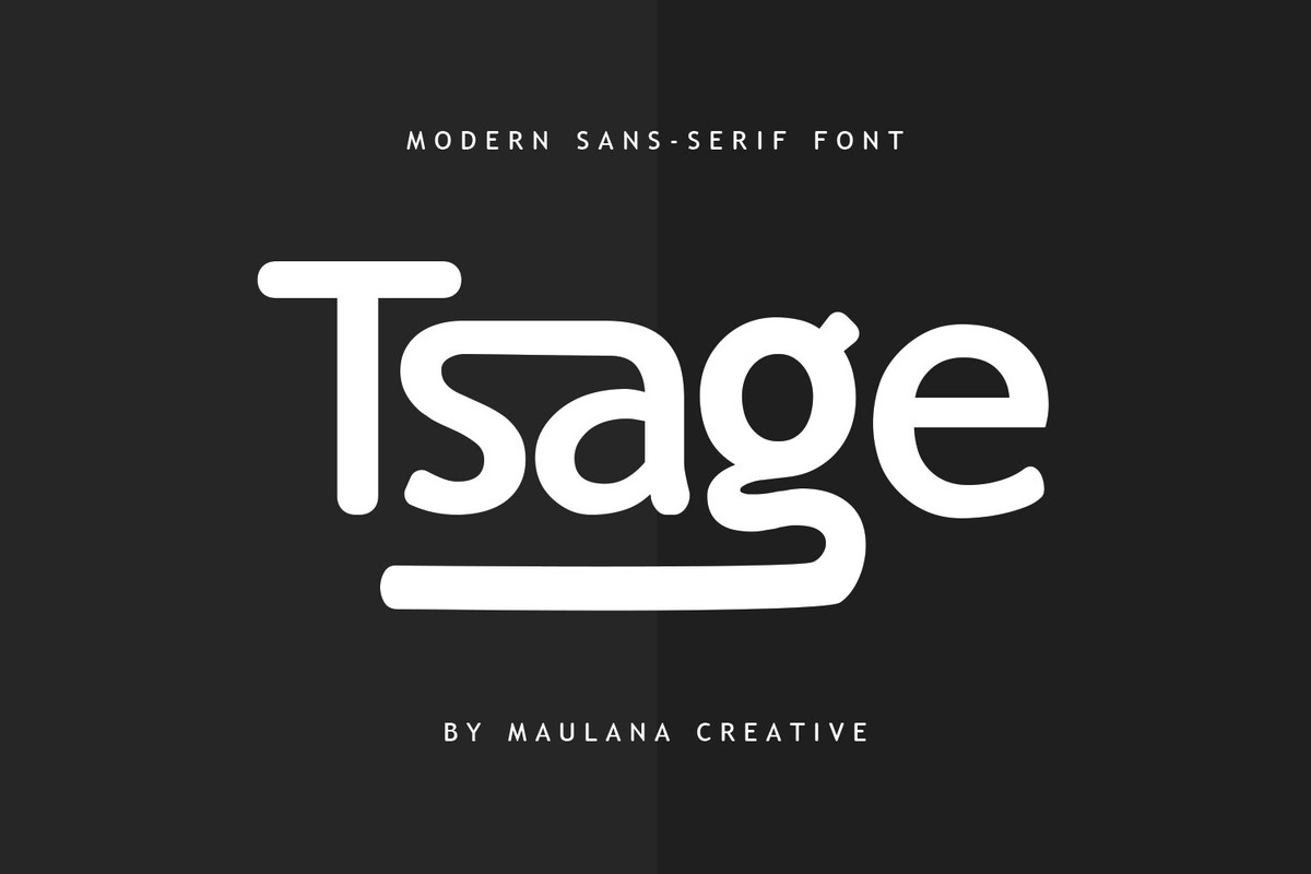 Tsage Font preview