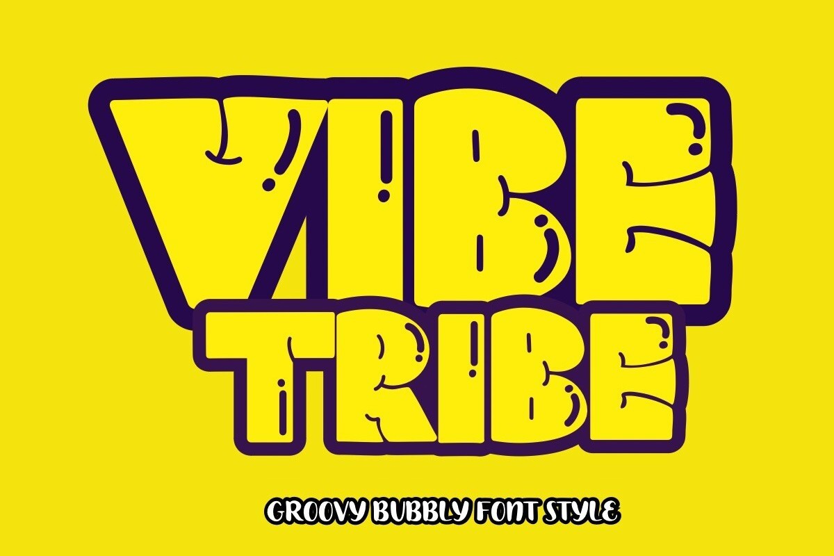 Vibe Tribe Regular Font preview