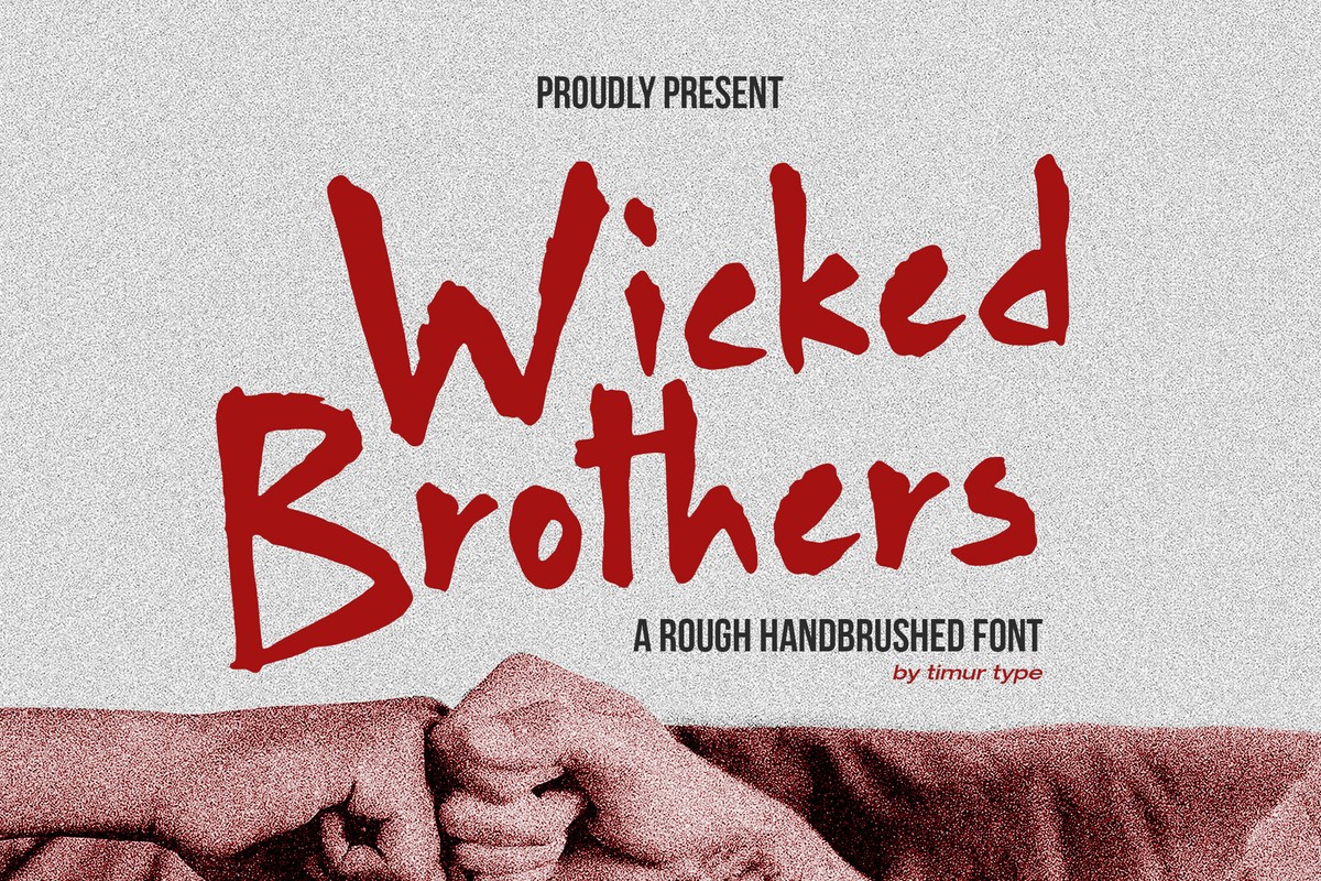 Wicked Brothers Font preview