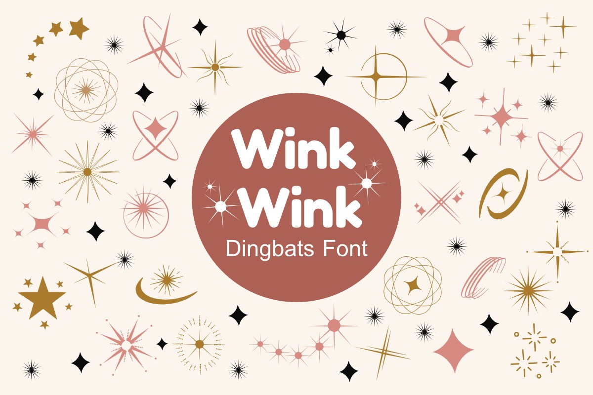 Wink Wink Font preview