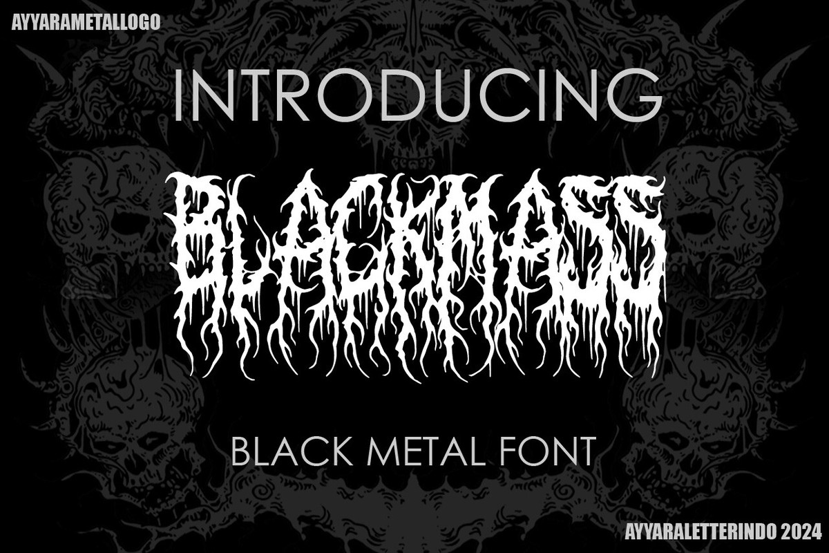 Black Mass Font preview