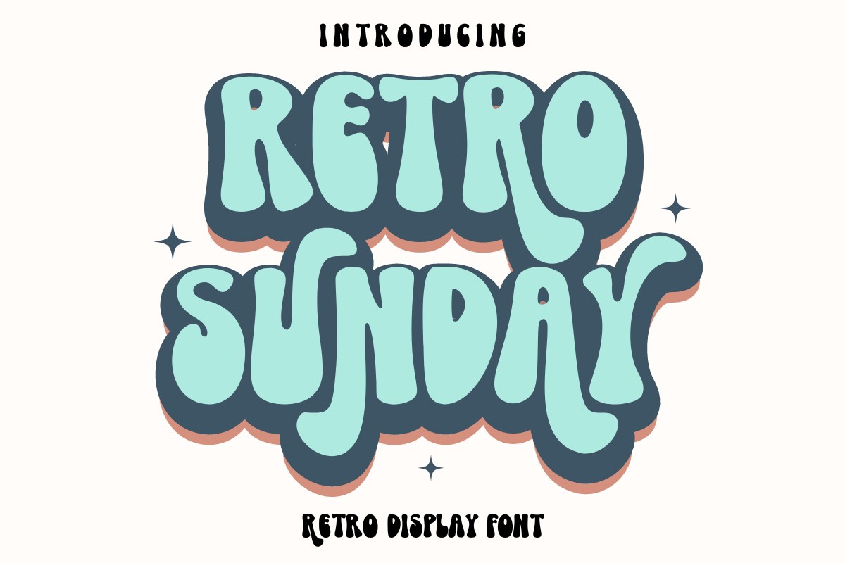 Retro Sunday Font preview