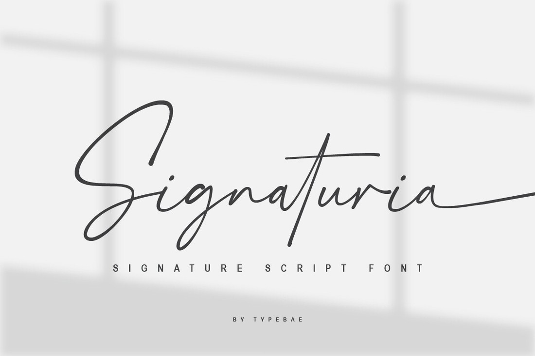 Signaturia Font preview