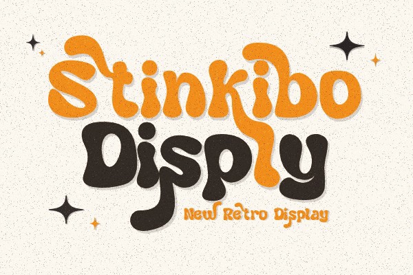 Stinkibo Disply Font preview