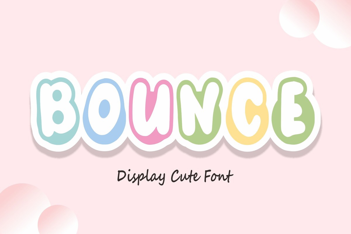 Bounce Regular Font preview