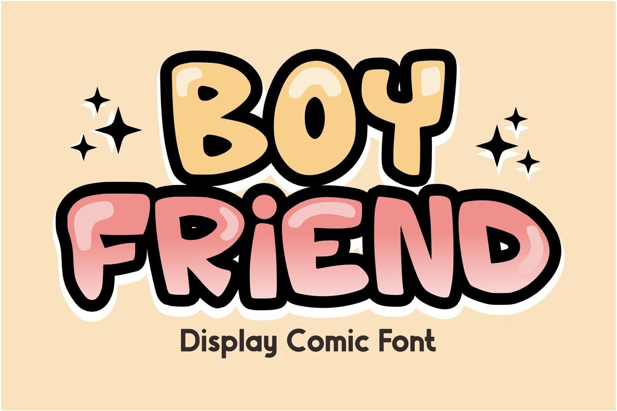 Boy Friend Font preview