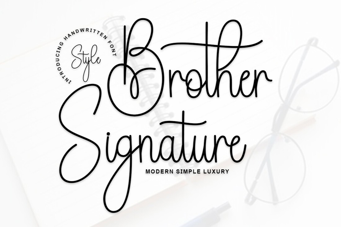 Brother Signature Regular Font preview