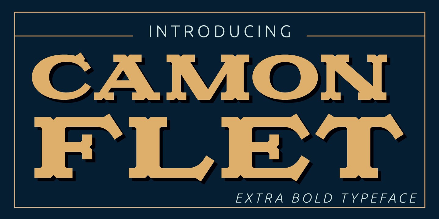 Camonflet Font preview