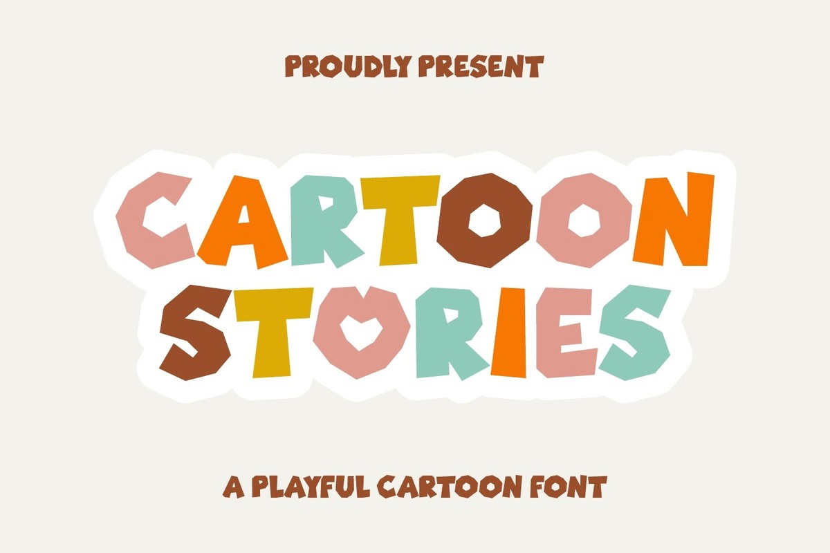 Cartoon Stories Font preview