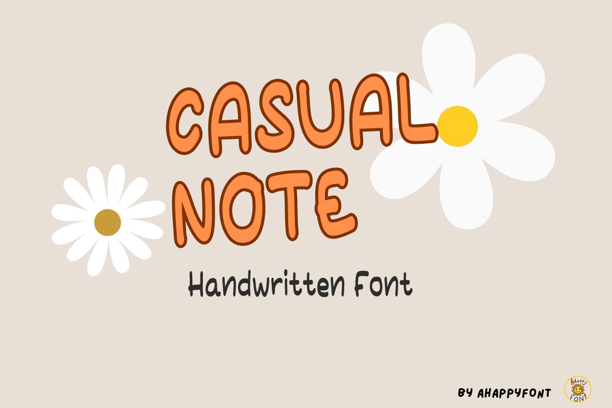 Casual Note Font preview