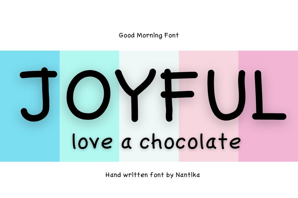 Joyful Font preview