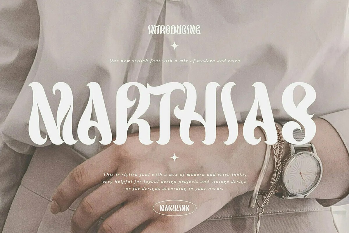 Marthias Font preview