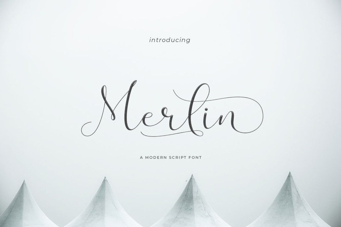 Merlin Script Font preview