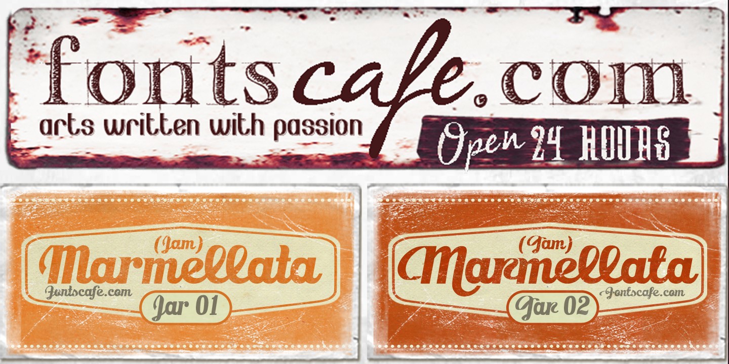 Marmellata Font preview