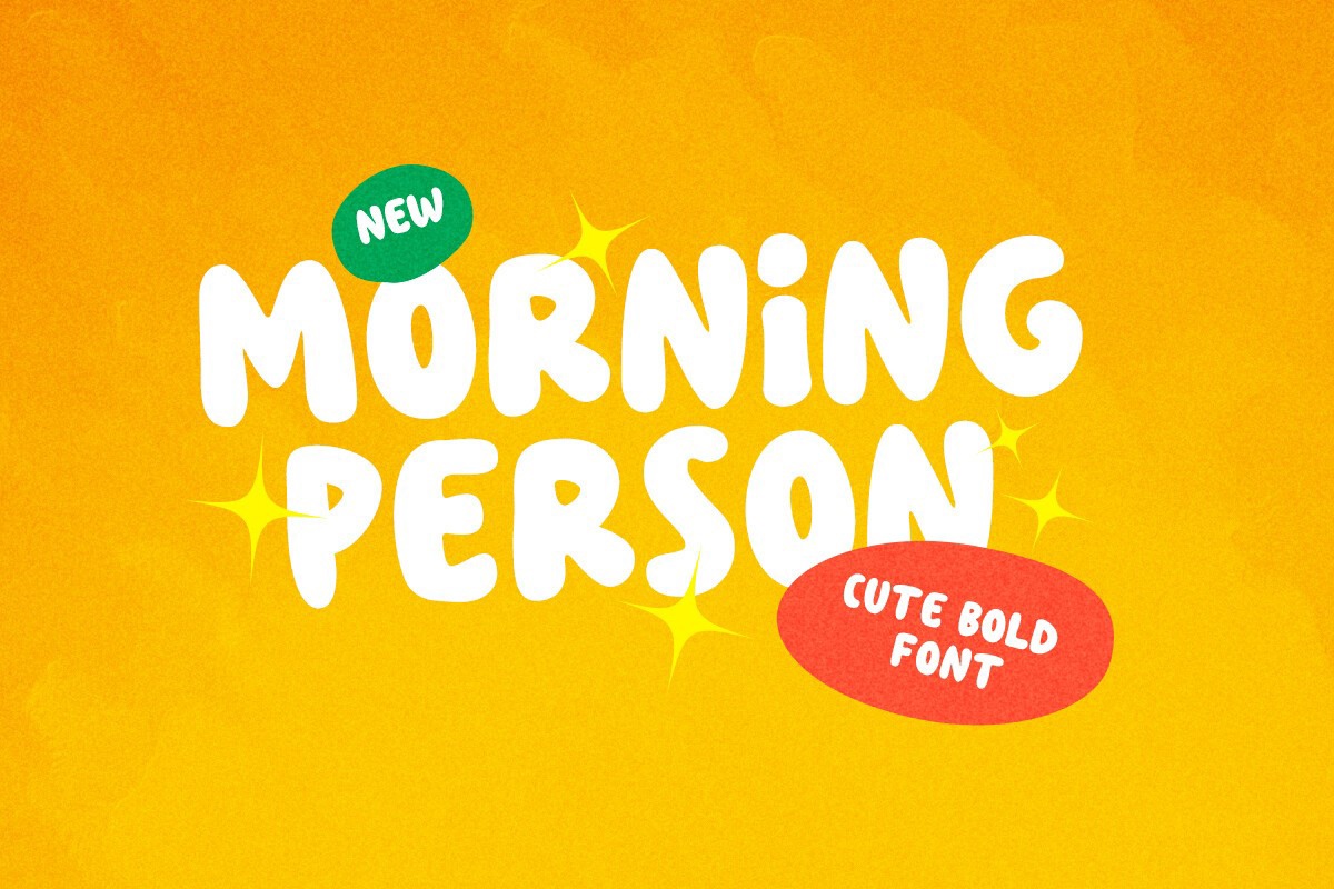 Morning Person Font preview