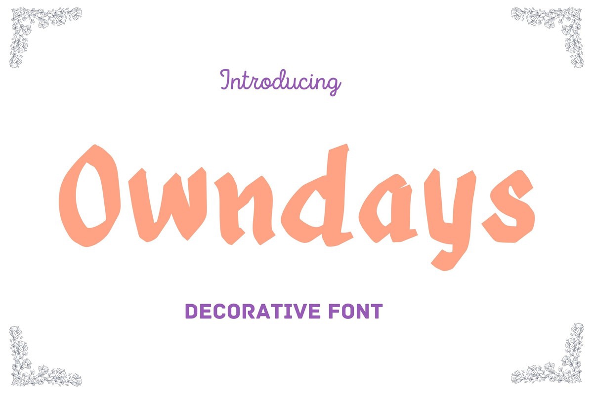 OwnDays Font preview