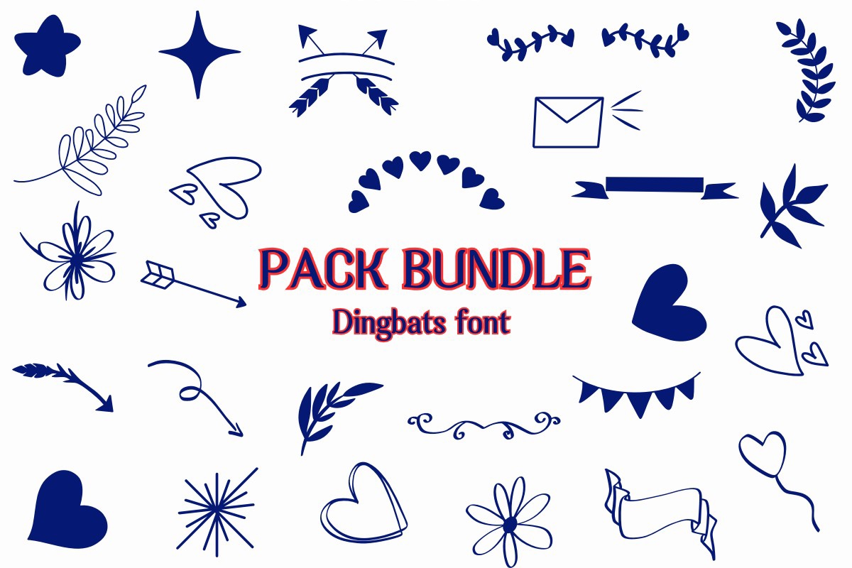 Pack Bundle Font preview