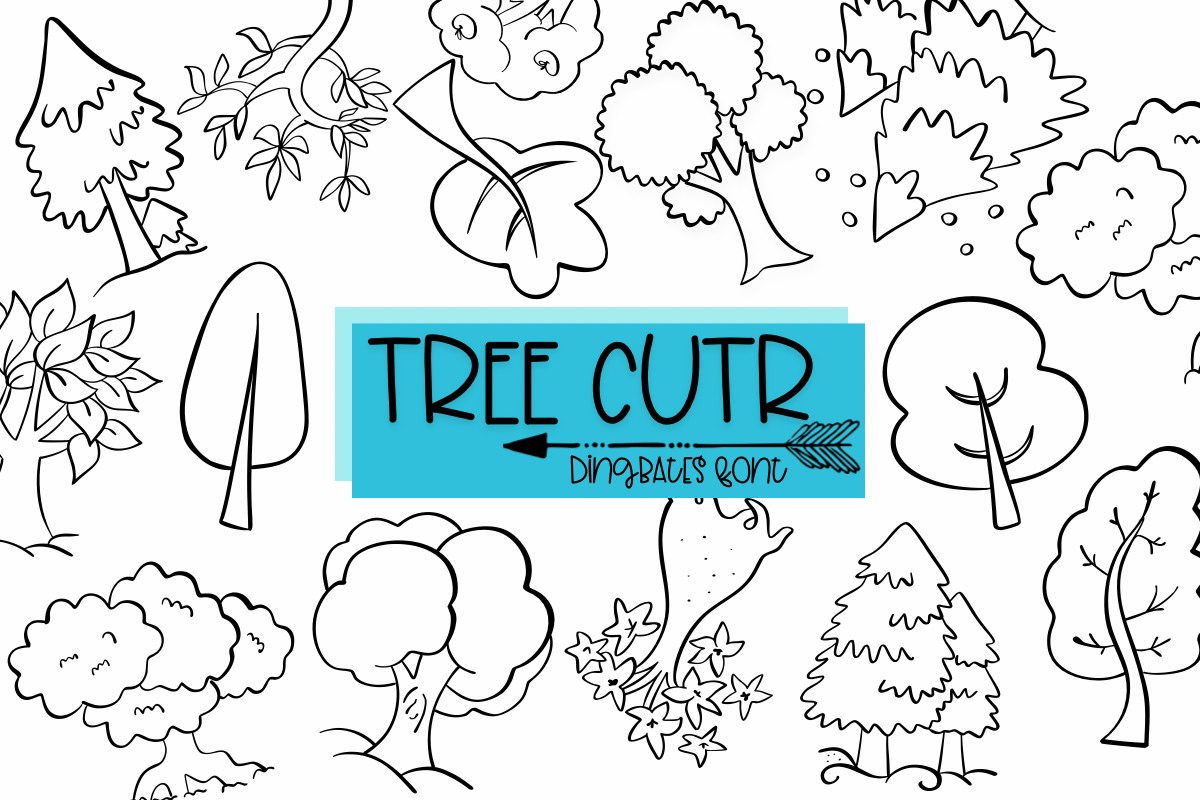 Tree Cute Font preview