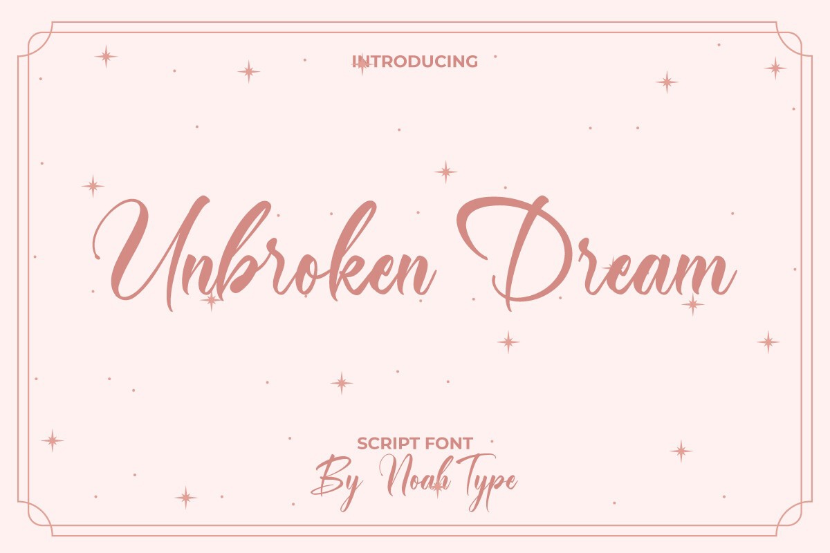 Unbroken Dream Font preview