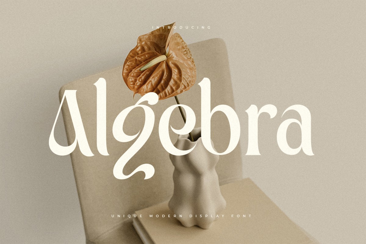 Algebra Font preview