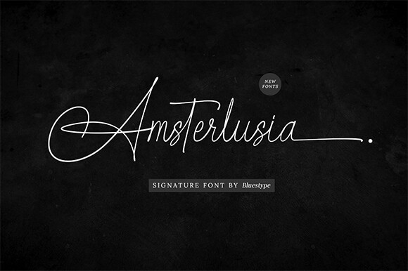 Amsterlusia Font preview