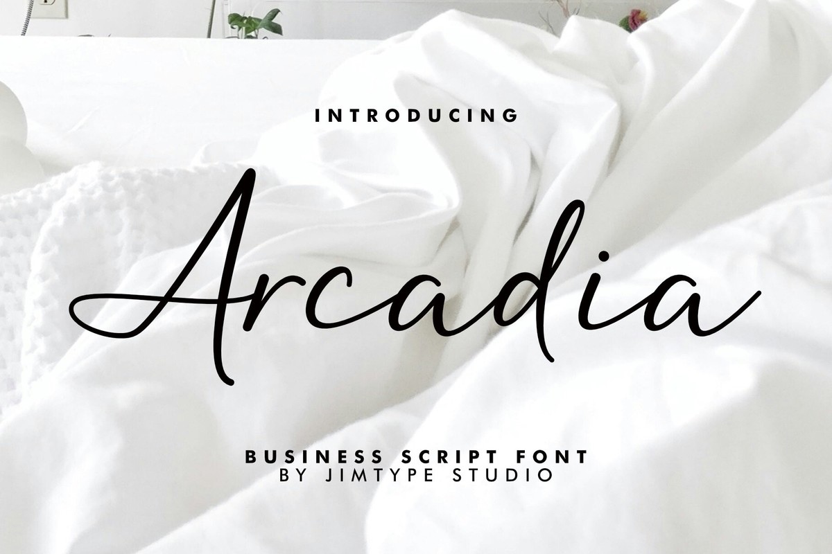 Arcadia Script Regular Font preview