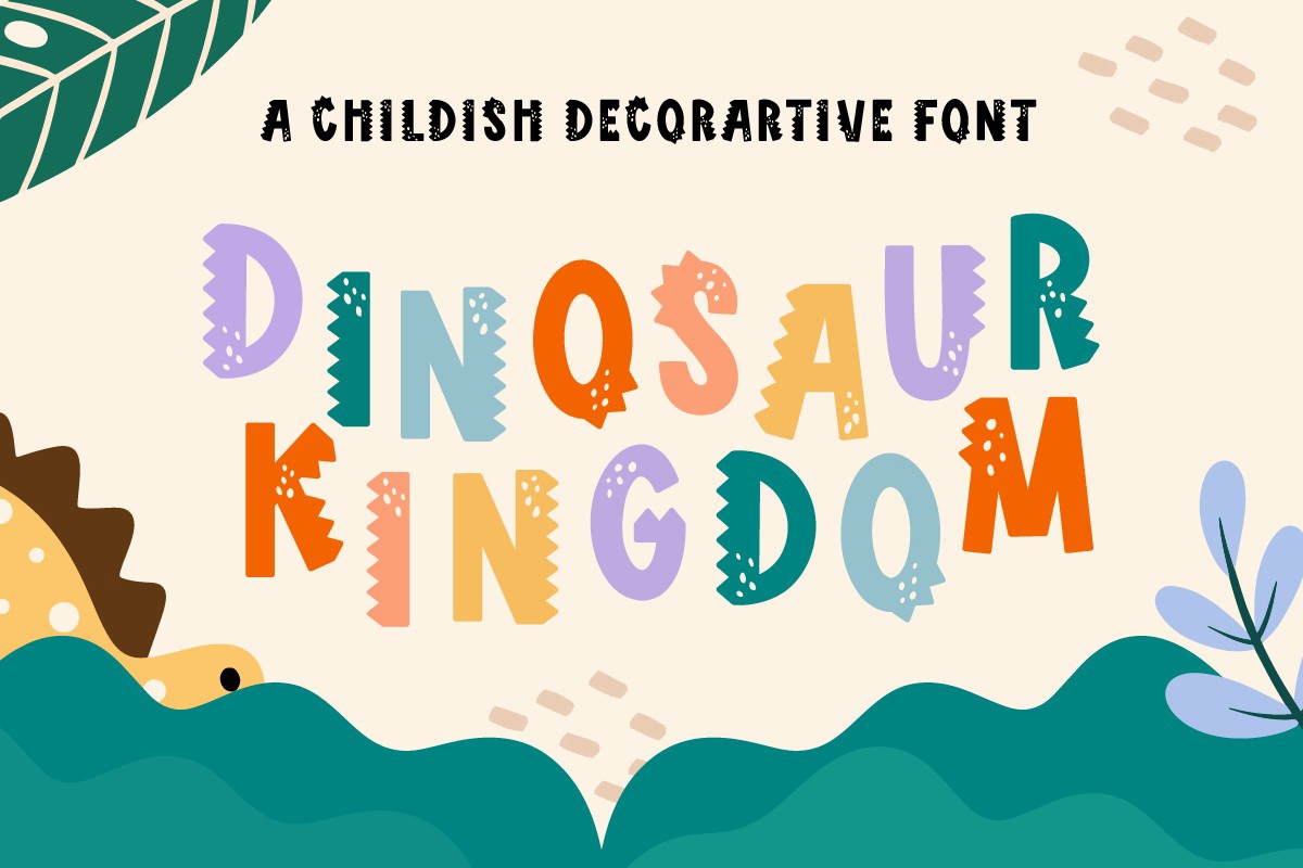 Dinosaur Kingdom Regular Font preview