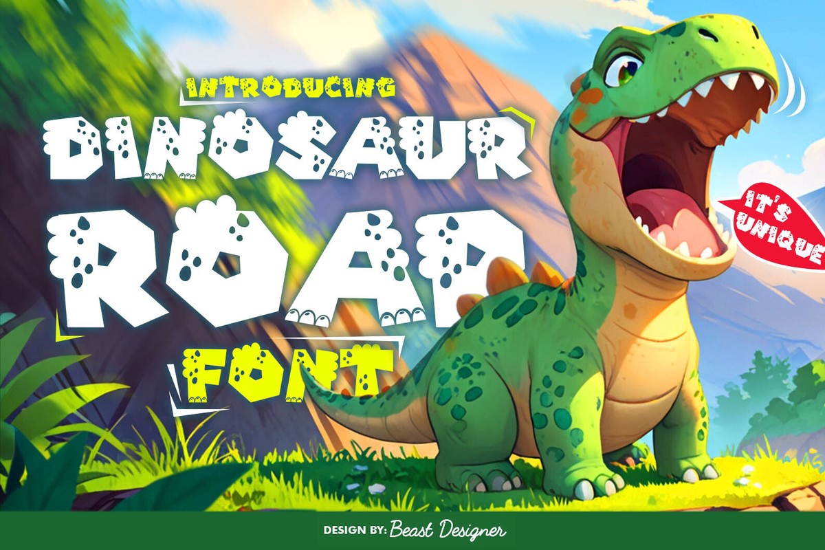 Dinosaur Roar Bold Font preview