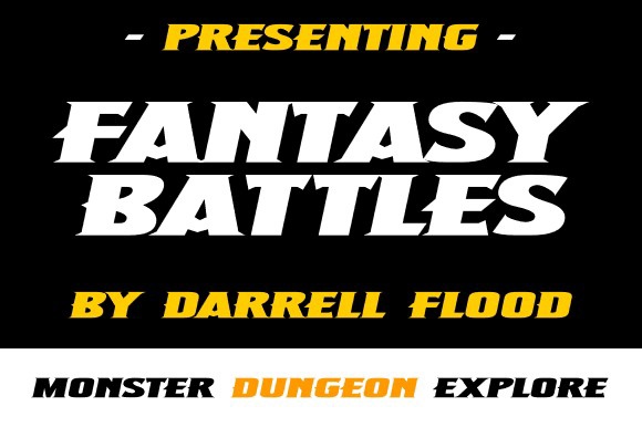 Fantasy Battles Font preview