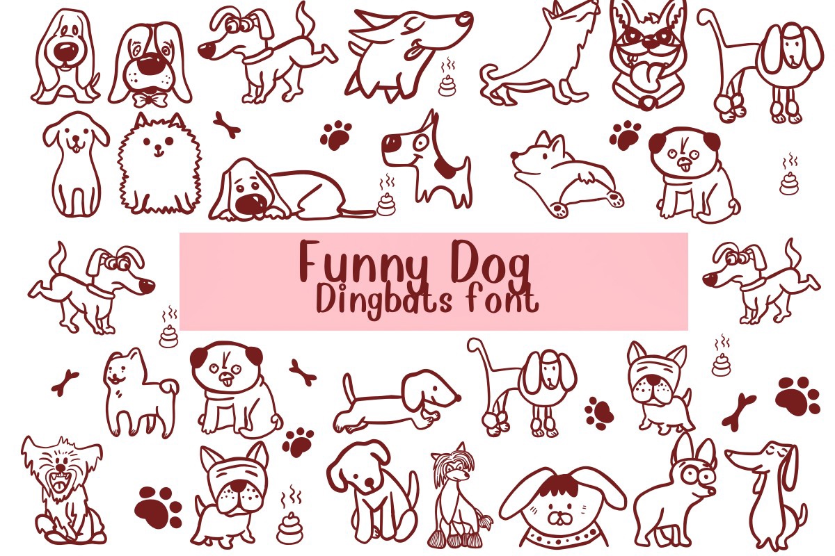 Funny Dog Regular Font preview