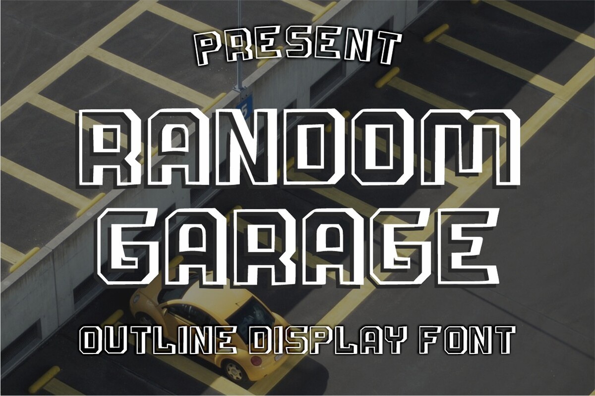 Random Garage Regular Font preview