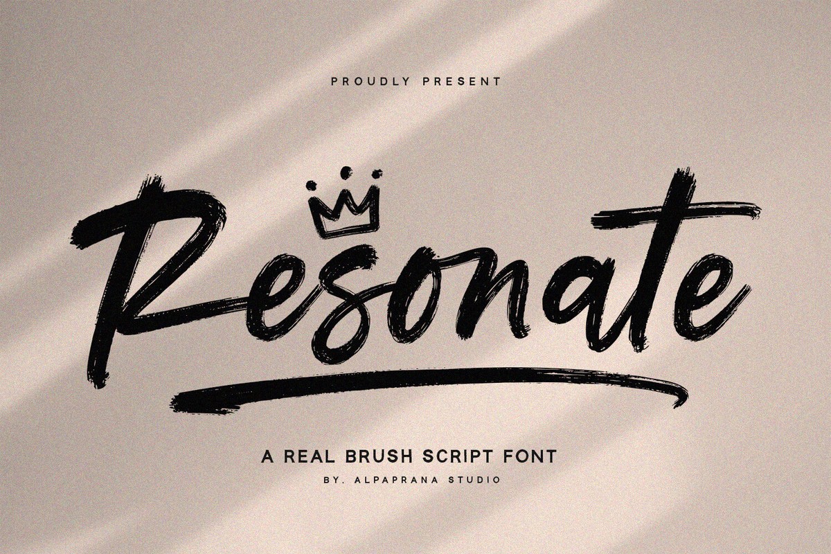 Resonate Font preview