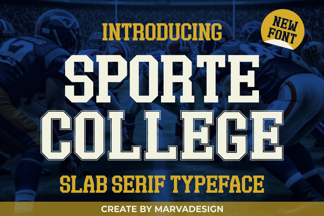 Sporte College Regular Font preview