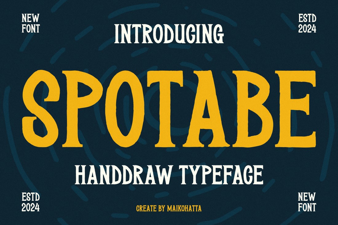 Spotabe Font preview